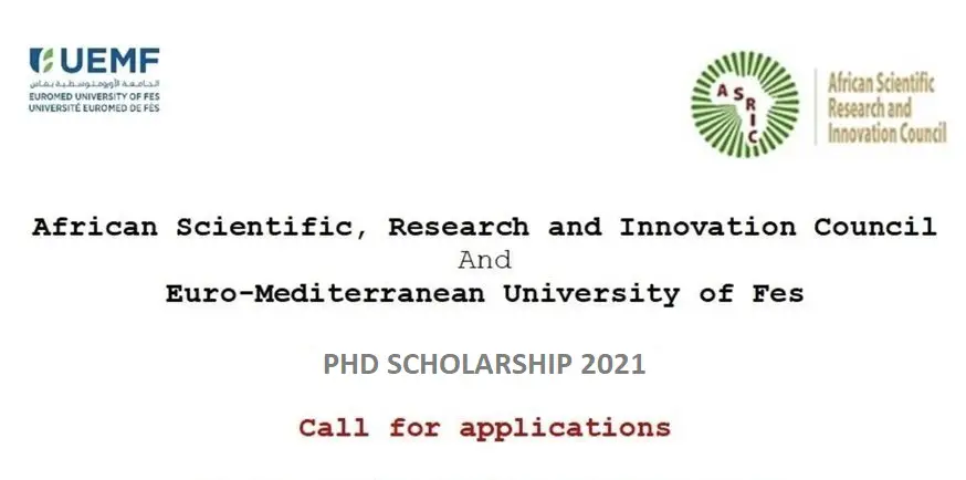 ASRIC/UEMF PhD Scholarships 2021/2022 for African Students