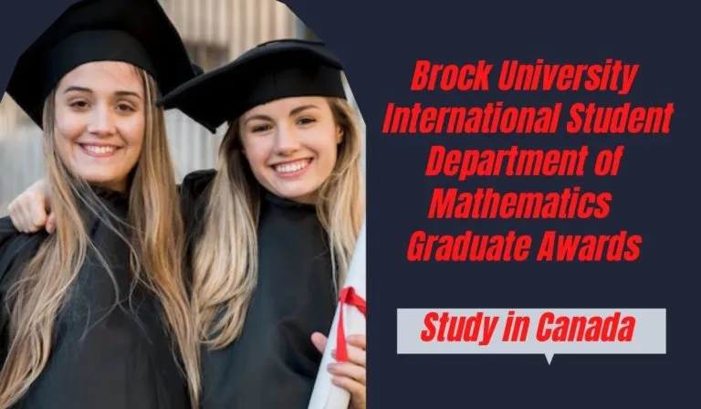 You are currently viewing Brock University International Student Department of Mathematics Graduate Awards in Canada