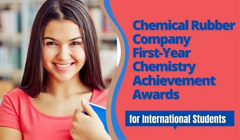 You are currently viewing Chemical Rubber Company First-Year Chemistry Achievement Awards for International Students in Canada