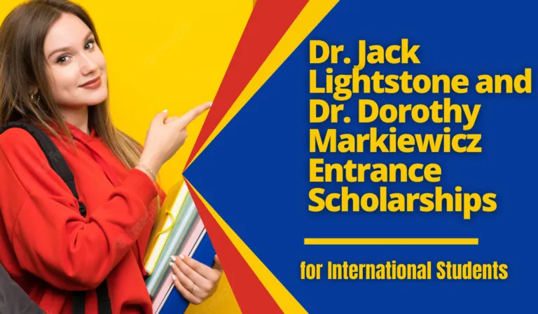 You are currently viewing Dr. Jack Lightstone and Dr. Dorothy Markiewicz Entrance Scholarships for International Students in Canada