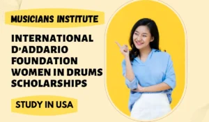 Read more about the article International D’Addario Foundation Women in Drums Scholarships in USA