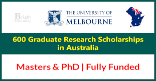 Melbourne Graduate Research Scholarships in Australia 2025 Fully Funded