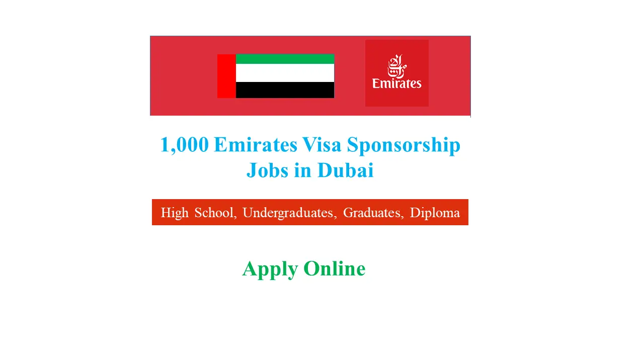 You are currently viewing 1,000 Emirates Visa Sponsorship Jobs in Dubai 2025 Online Apply