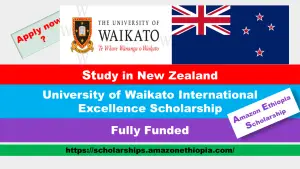 Read more about the article University of Waikato International Excellence Scholarship 2025-26 (Funded)